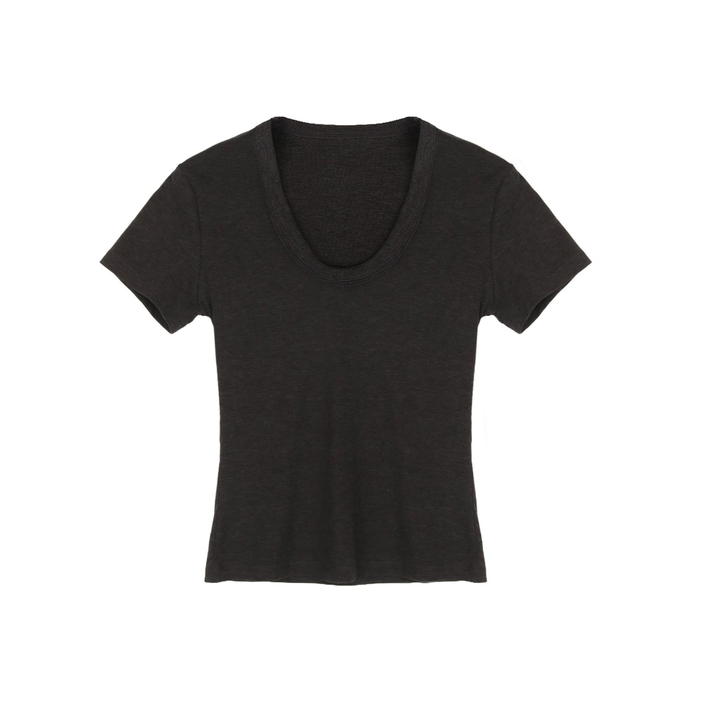 Tencel Slim-fit Small Bottom Shirt Short Sleeve T-Shirt